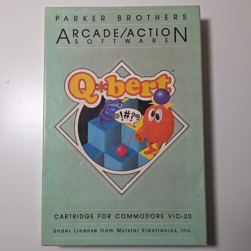 Qbert Q*Bert For Commodore Vic-20 Complete - Game and Box - Picture 1 of 7